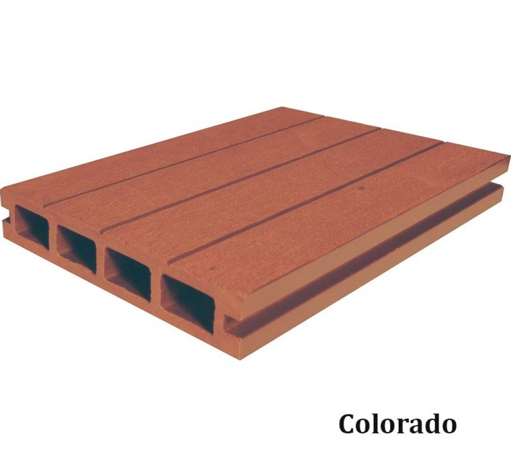 Lame de terrasse Havana 25 mm x 14 cm x 3.6 m, alvéolaire, colorado