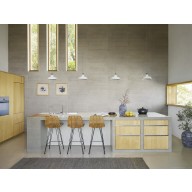 Parement infinity sans joint ton gris béton