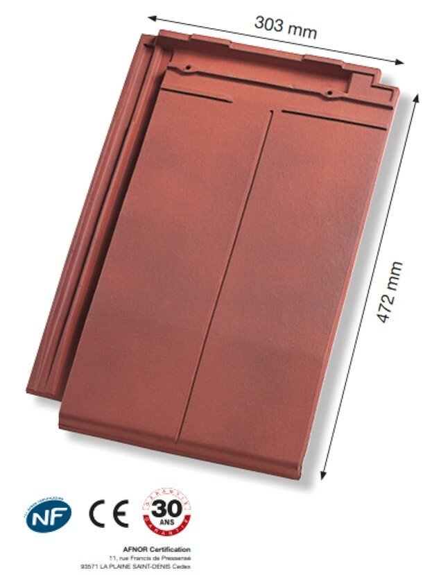photo des dimensions d'une tuile actuaduplex