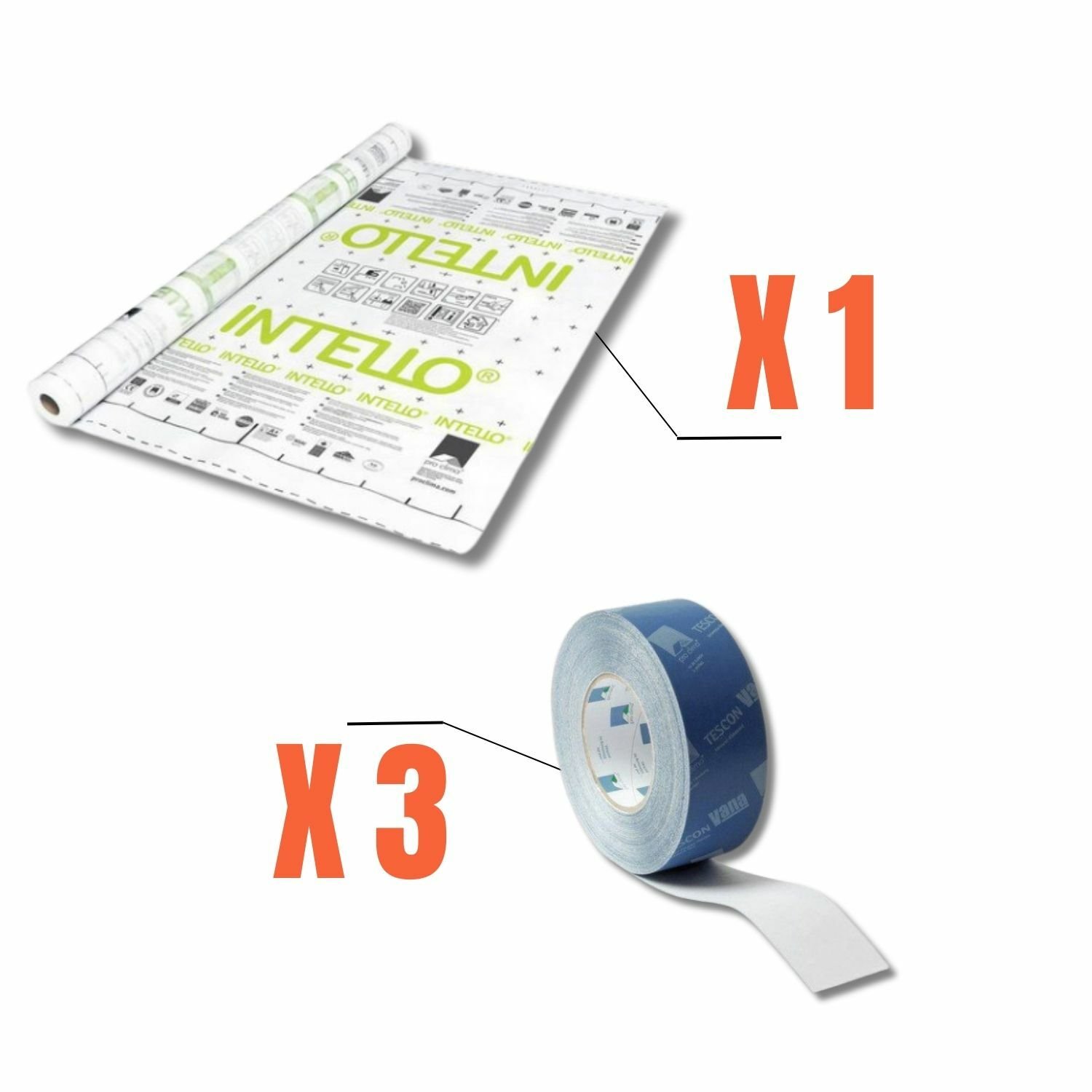 Kit etancheité PROCLIMA intello 75m2/Tescon vana