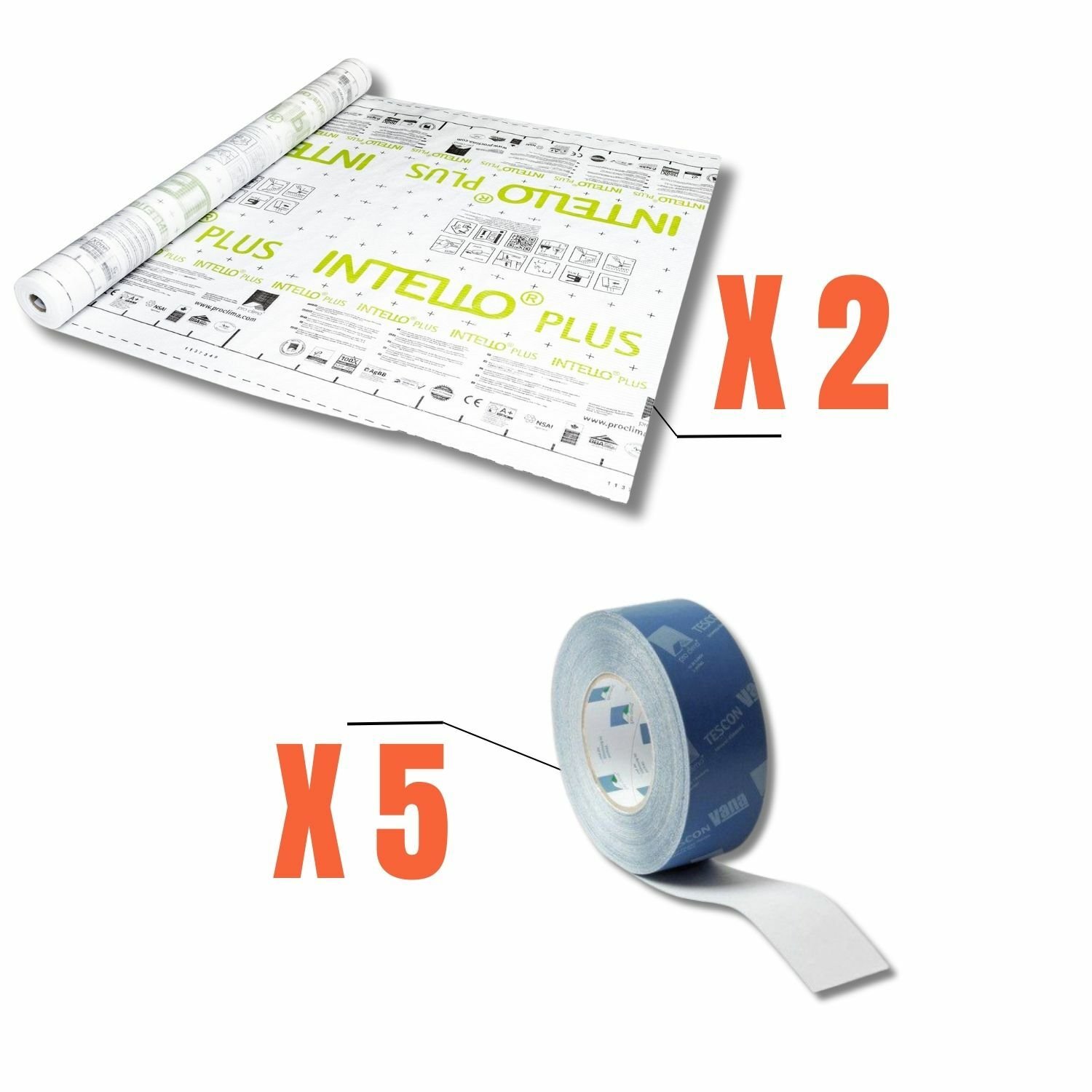Kit etancheité PROCLIMA intello PLUS 150m2/Tescon vana