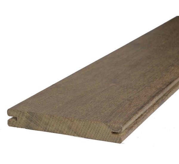 Lame de terrasse 21 x 145 mm, ipé -profil lisse, pose par clip hardwood