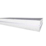 Polystyrène expansé blanc TH38 - 60 mm x 58.6 cm x 118,6 cm, rainuré bouveté