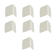 Kit 7 arrêts de plaque pour profil vissable blanc pour plaques 16 mm et 32 mm