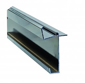Vignette Kit faîtage inférieur alu gris RAL7016 pour plaque CARBOGLASS 16/32 mm
