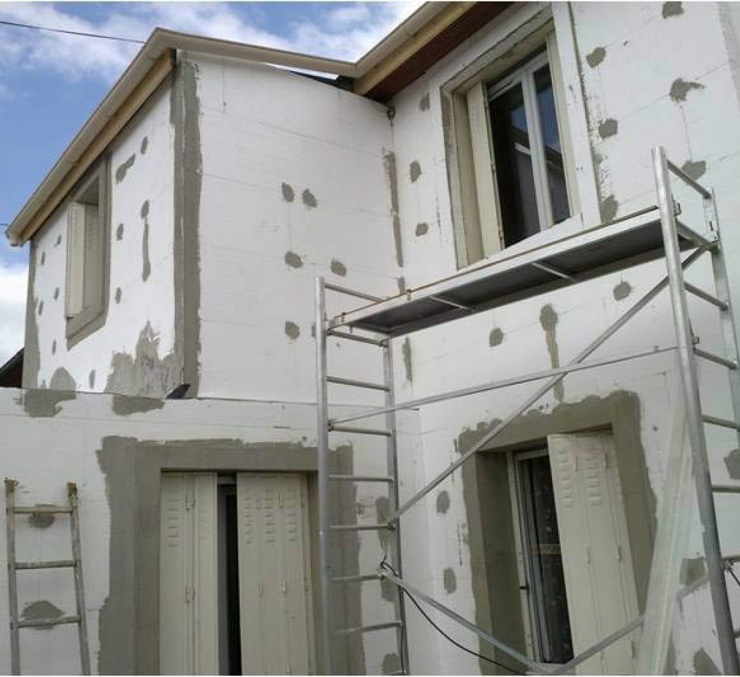 Kit complet ITE PSE blanc TH38, 50 m², 100 mm