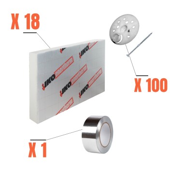 Vignette Kit complet d'isolation intérieur polyurethane 80 mm - 12.96m²