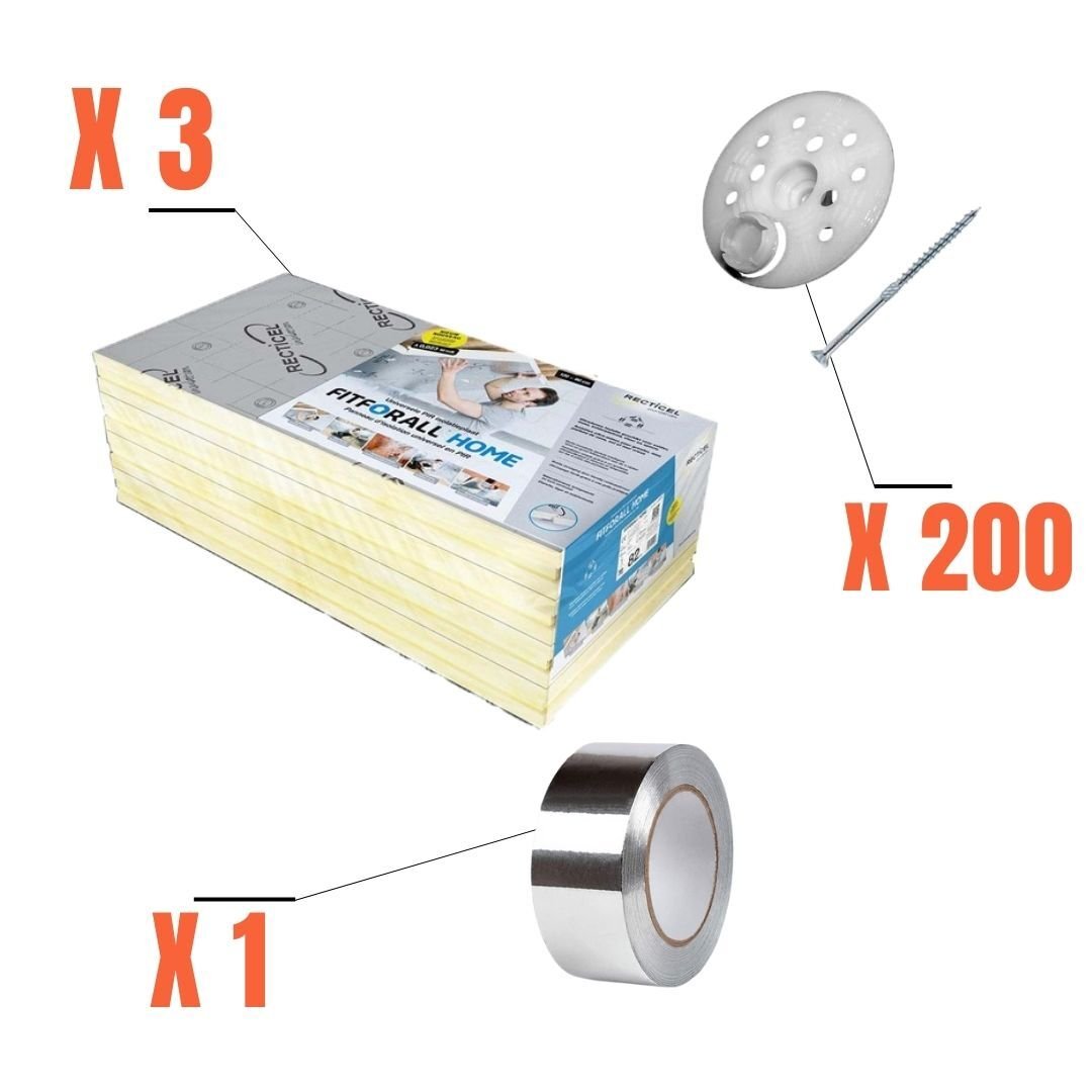 Kit isolation complet FITFORALL 66 mm - 12,96m²