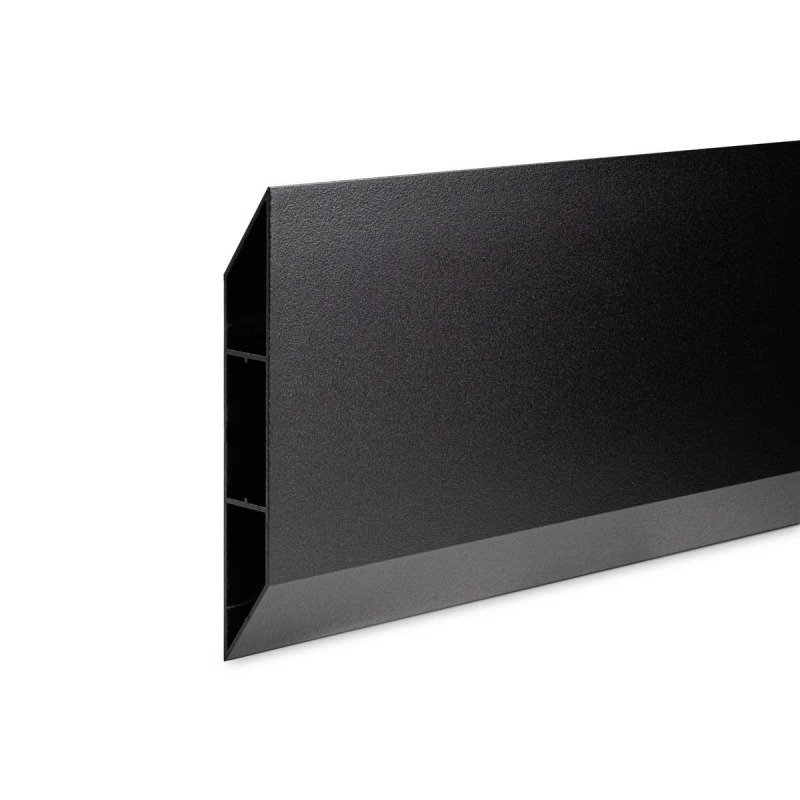 Lame de clôture persienne en aluminium CC 21 mm x 15 cm x 180 cm, noir