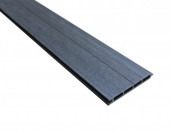 Lame de clôture bois composite coextrudé 19 mm x 15.6 cm x 148 cm, noir charbon