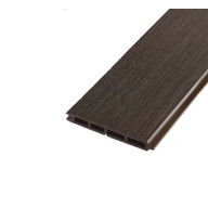 Lame de clôture bois composite coextrudé 19 mm x 15.6 cm x 148 cm, chêne foncé
