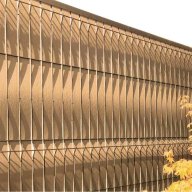 Kit d'occulation composite couleur bois clair pour grillage rigide de 1,93 m de hauteur (pour 1 panneau)