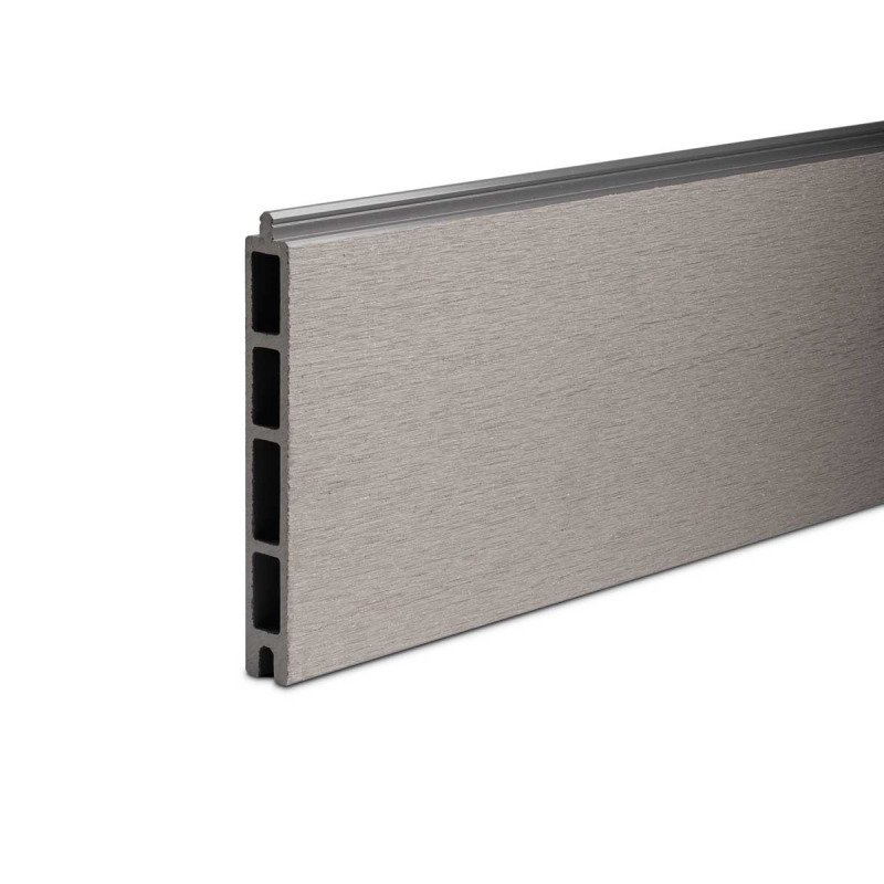 Lame de clôture composite CC intermédiaire 21 mm x 15 cm x 180 cm, gris quartz