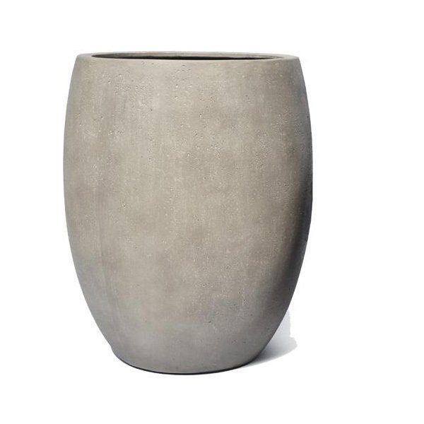 Vase forme potiche Leicester PM aspect béton