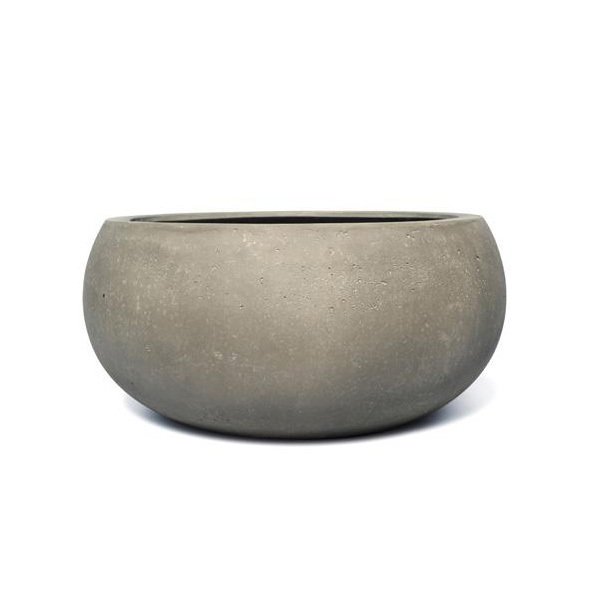 Vase rond évasé Lincoln PM aspect béton