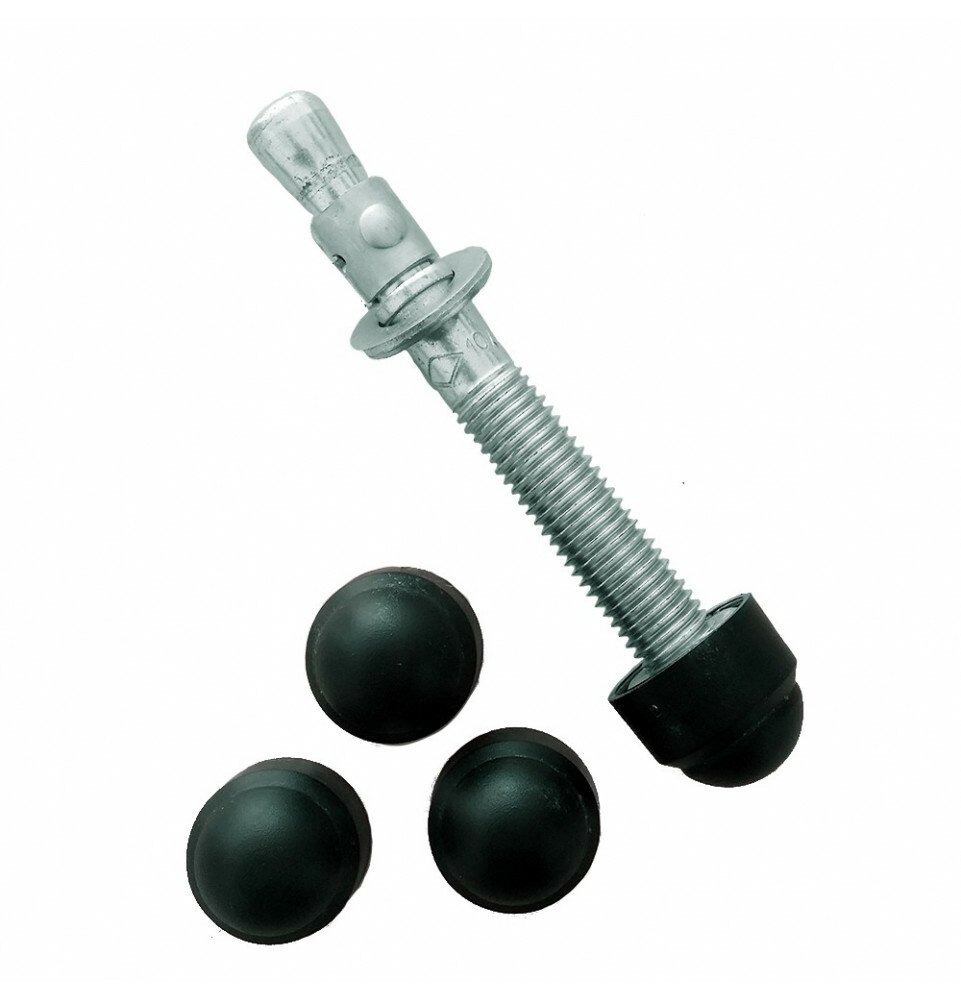 4 caches noirs pour goujon dont un exemple avec goujon