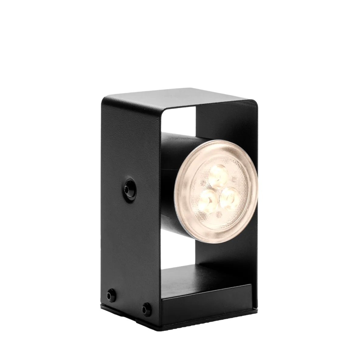 Spot Lovi en métal couleur noire au format ultra-moderne