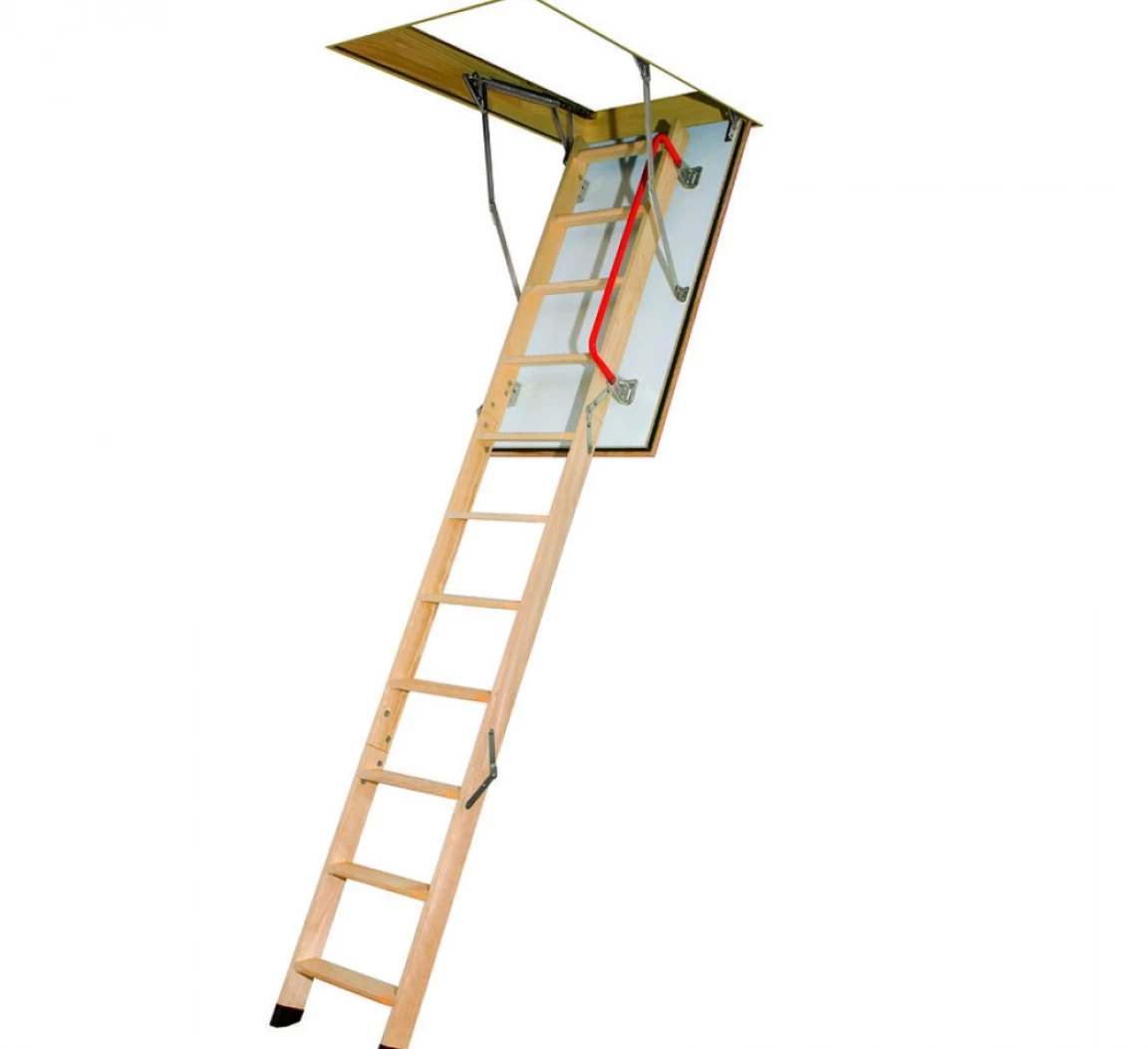 Escalier escamotable LWF60 avec échelle en bois pliable, haut. 305 cm, 86  cm x 130 cm 