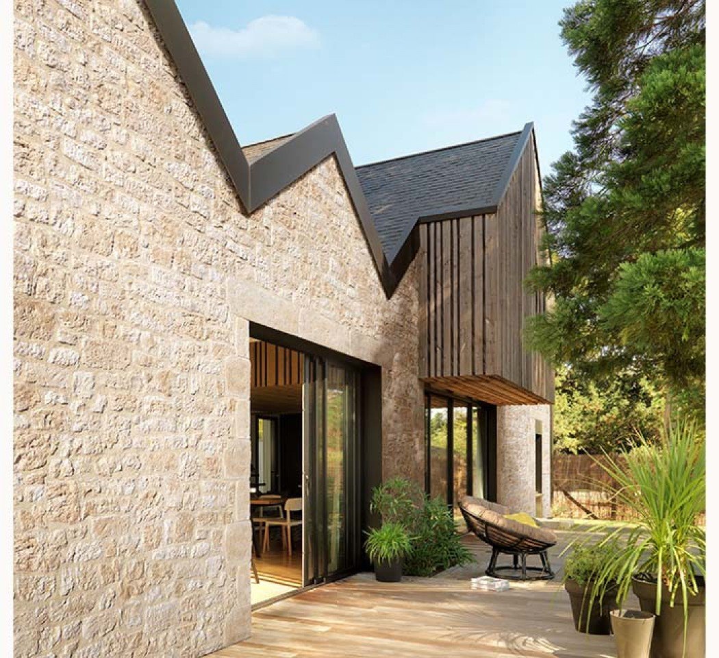 Parement pierre Manoir ton naturel