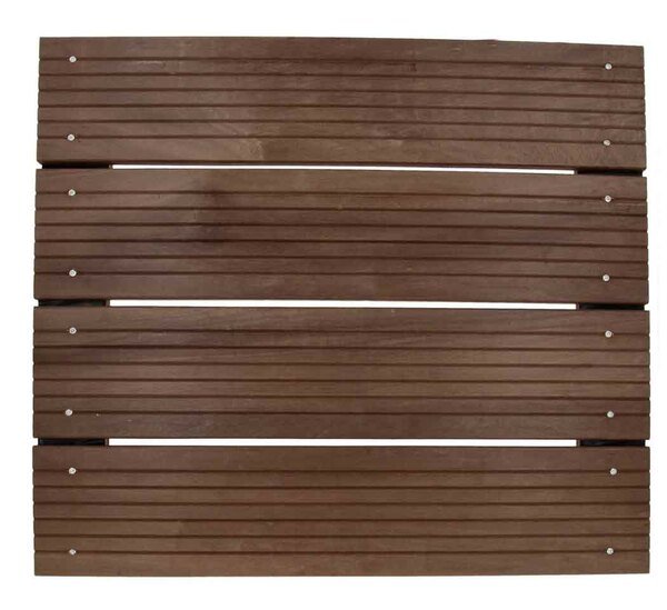 Lame de terrasse 21 x 145 mm, massaranduba, sec séchoir - profil rainuré