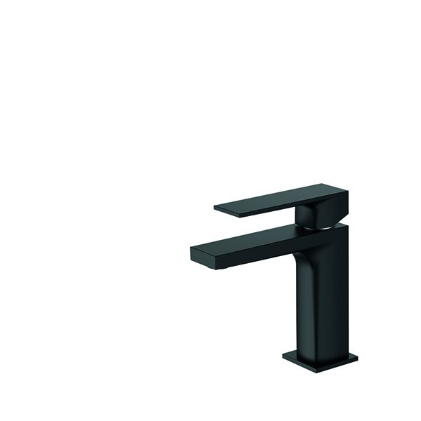 Mitigeur KALA sans tirette de vidage, bec droit, noir mat