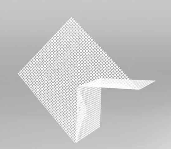 Mouchoir d'angle plein renfort pour ITE ou enduit