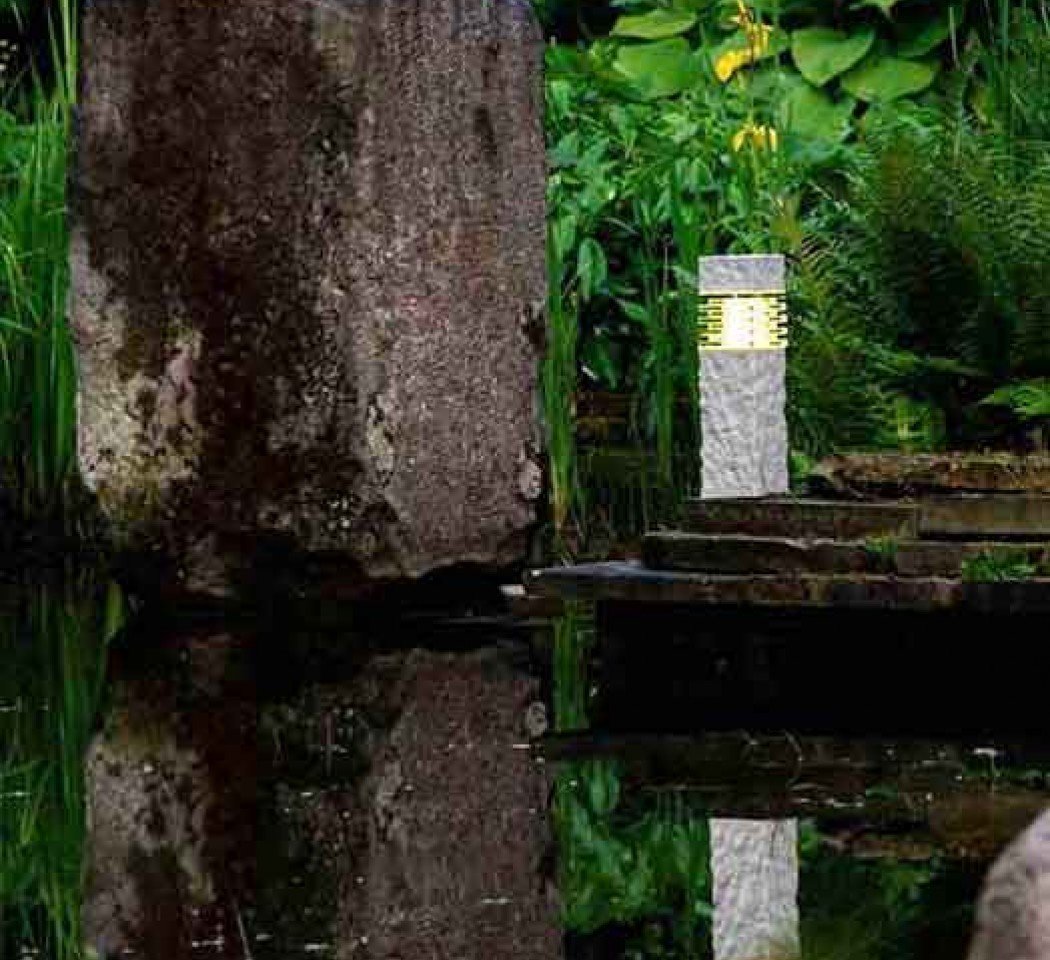 Borne lumineuse à poser au sol Nepos