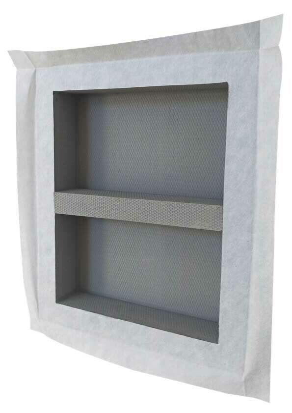 Niche à carreler 50 cm x 40 cm avec étagère, profondeur 9 cm