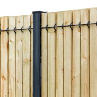 Kit d'occulation lattes bois en pin traité autoclave ép. 21 mm pour grillage rigide de 1,73 m de hauteur (pour 1 panneau) - largeur de maille 50 mm