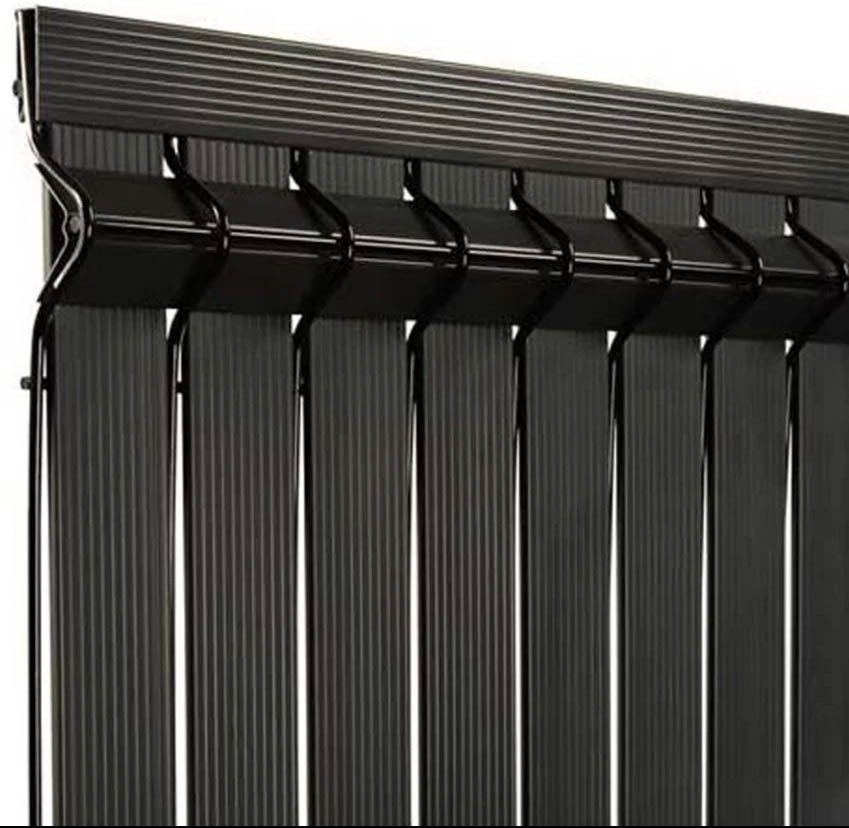 Kit d'occulation PVC anthracite pour grillage rigide de 1,93 m de hauteur (pour 1 panneau)
