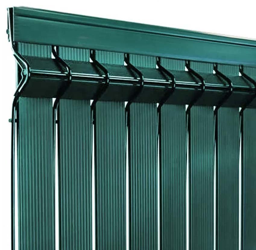 Kit d'occulation PVC vert pour grillage rigide de 1,93 m de hauteur (pour 1 panneau)