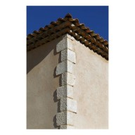 Chaîne d'angle Manoir, hauteur 33 cm, ton pierre