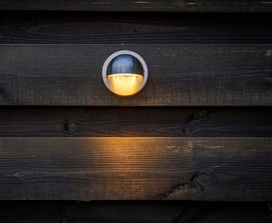 Applique murale Palm blanc chaud Inox