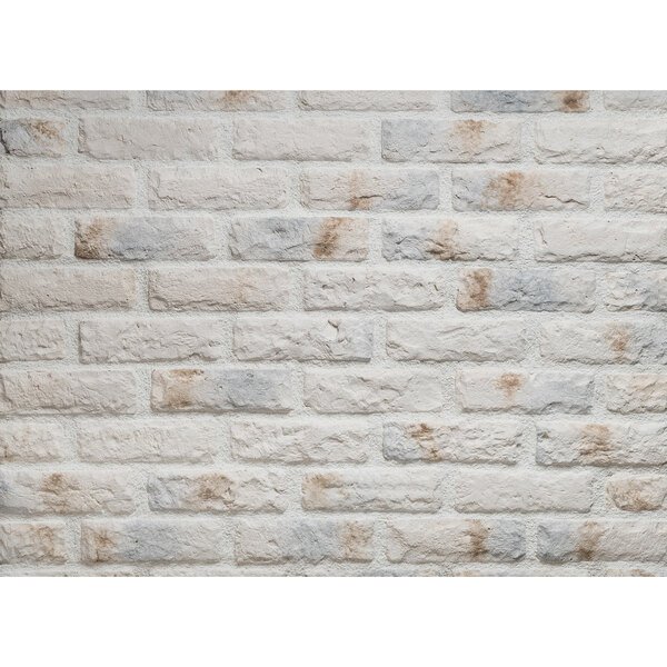 Parement brique LONDON polar 2 x 6.2 x 21 cm