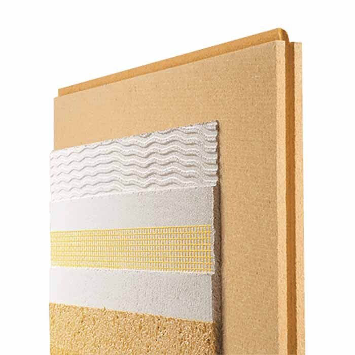 Panneau fibre de bois rigide PAVAWALL GF XL, support d'enduit sur ossature bois 40 mm x 610 mm x 1880 mm