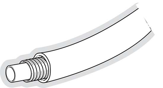 Tube PER Ø 16 mm x 50 m, bleu, prégainé et isolé