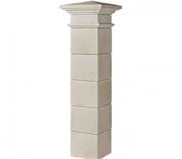 Ensemble 2 piliers complets Valancay 35 x 35 cm x 182 cm