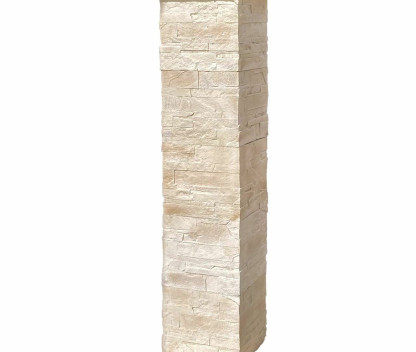 Vignette Ensemble de 2 piliers Portland ton naturel, 37 x 37 x 168 cm