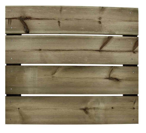 Lame de terrasse 27 x 145 mm, pin du nord, traité CL4 vert - profil 2 faces lisses