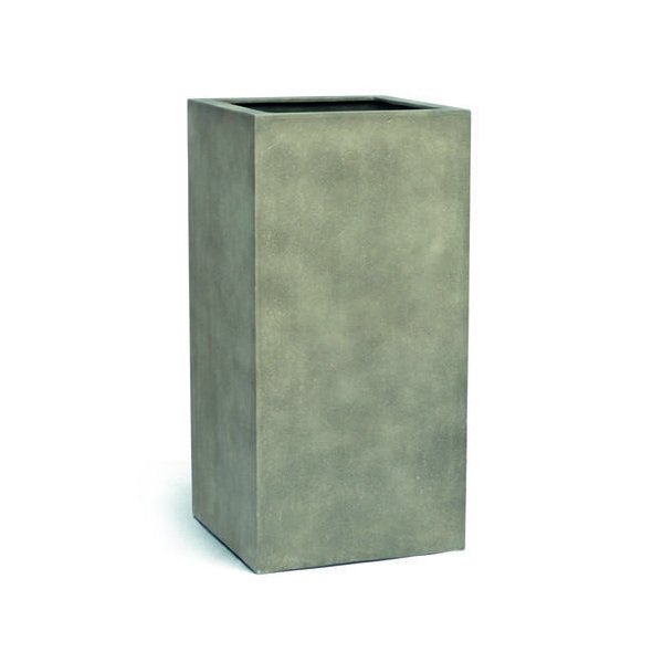 Vase haut rectangulaire Pittsburg aspect béton