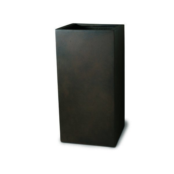 Vase haut rectangulaire Sacramento couleur rouille