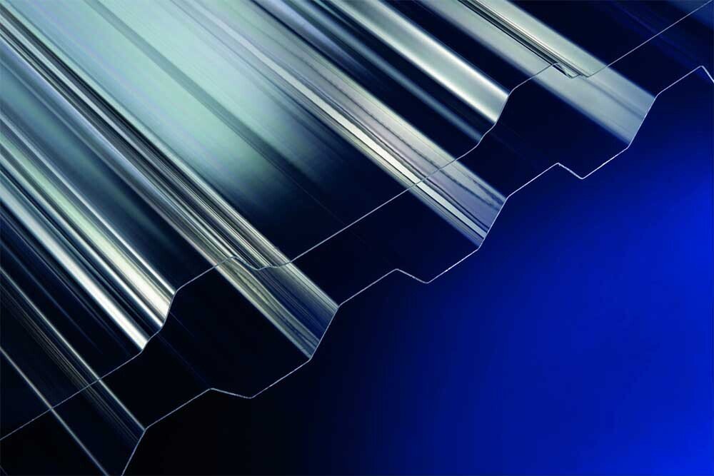 Plaque nervurée polycarbonate, profil 250/39, 6000 mm x 1035 mm