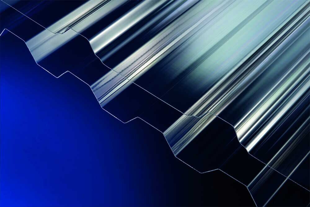 Plaque nervurée polycarbonate, profil 333/39, 7000 mm x 1043 mm