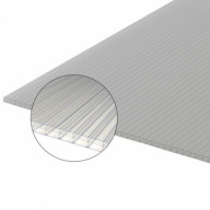 Plaque de polycarbonate 32mm CLAIR - triple paroi, dimensions 3000 mm x 980 mm