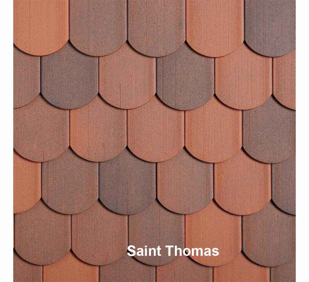 Tuile plate 16 x 38 écaille colori St Thomas