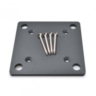 Platine de fixation anthracite pour poteau PREMIUM