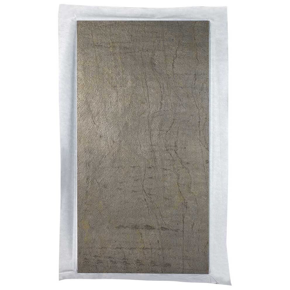 Panneau d'habillage mural 260 x 120 cm en pierre naturelle ardoise claire