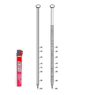 Pack pointes annelées INOX A2, en bandes 34°, + 2 cartouches gaz