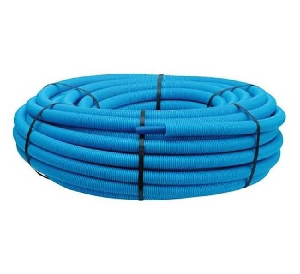 Tube PER Ø 25 mm x 50 m, bleu, prégainé