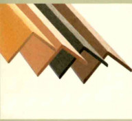 Profil d'angle bois composite 2700 x 60 x 60 mm, chocolat